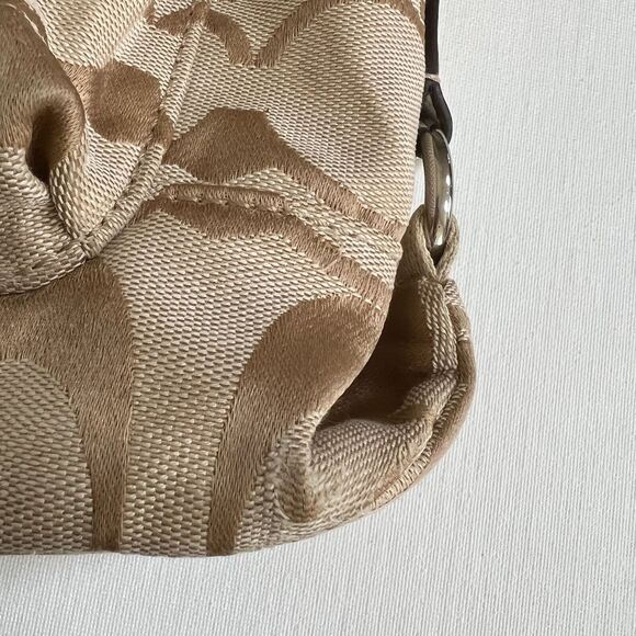 Coach Kyra Signature File Bag Crossbody Silver/Light Khaki/White No F16558 - Picture 8 of 11